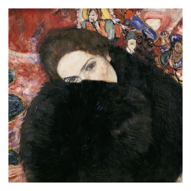 Canvas art Gustav Klimt - Lady With A Muff