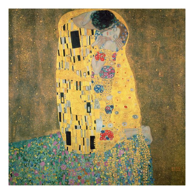 Canvas prints art print Gustav Klimt - The Kiss