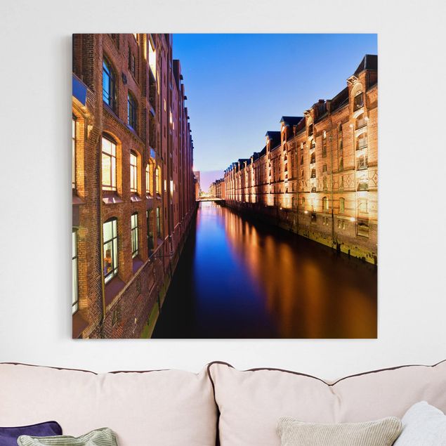 Canvas prints Hamburg Hamburg Warehouse District