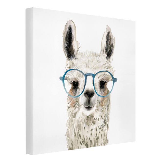 Modern art prints Hip Lama With Glasses III