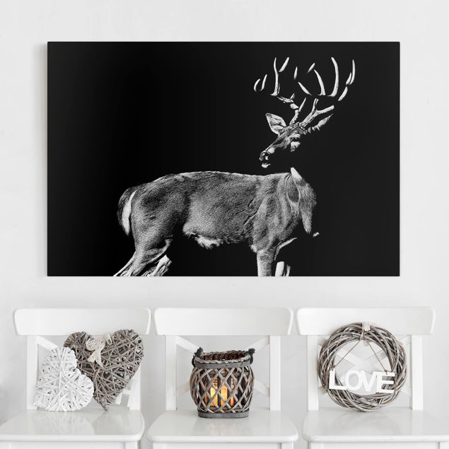 Wall art deer Deer In The Dark