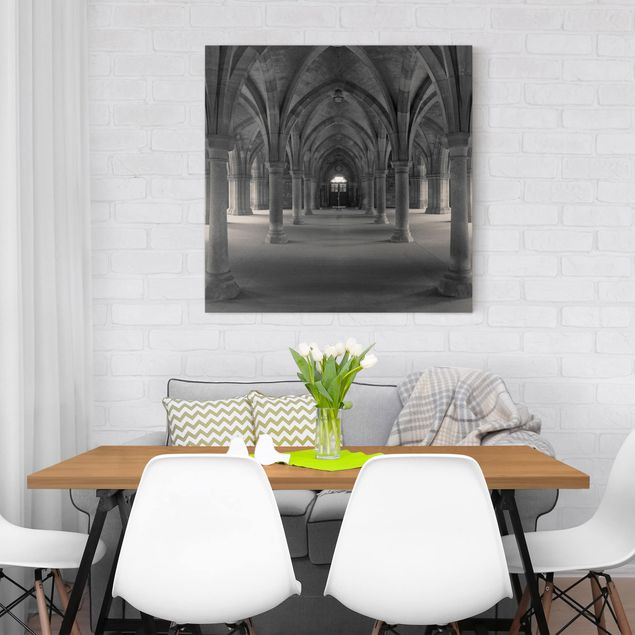 Canvas black and white Historical Columns
