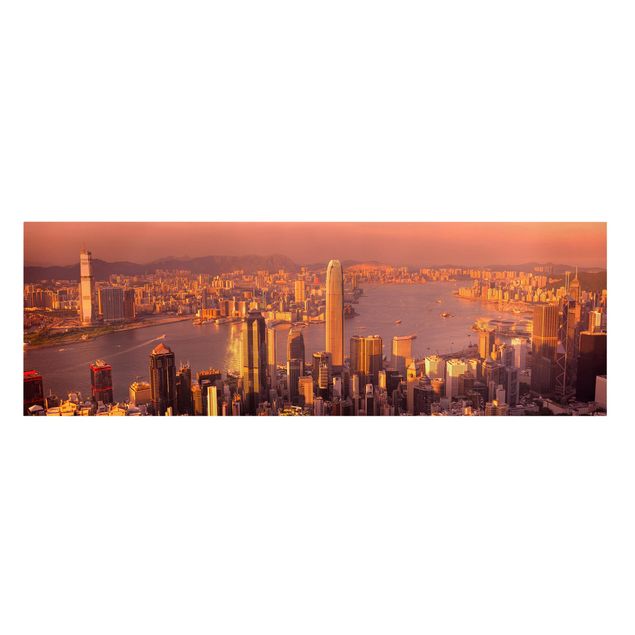 Architectural prints Hong Kong Sunset