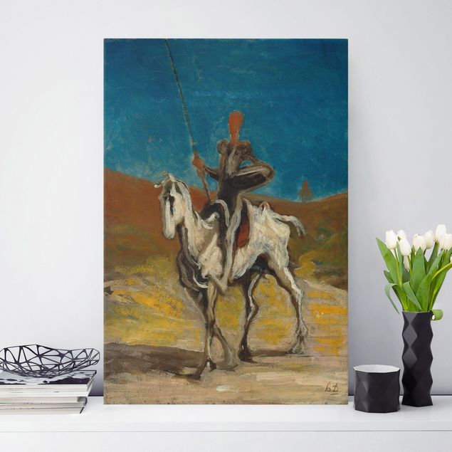 Horse canvas art Honoré Daumier - Don Quixote