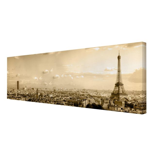 Skyline canvas print I love Paris
