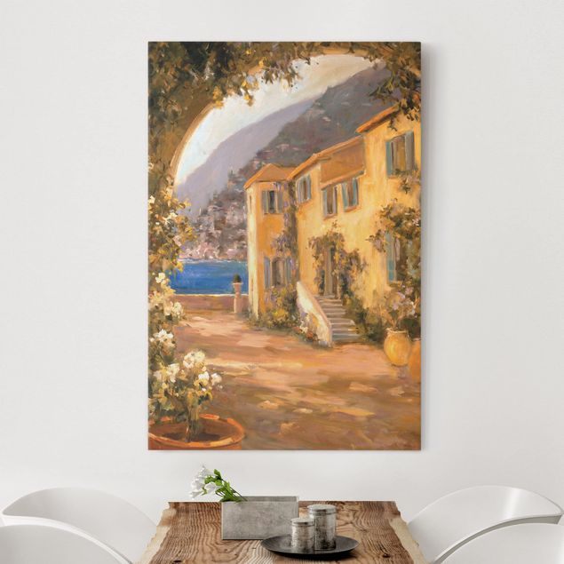 Canvas Italy Italian Countryside - Floral Bow