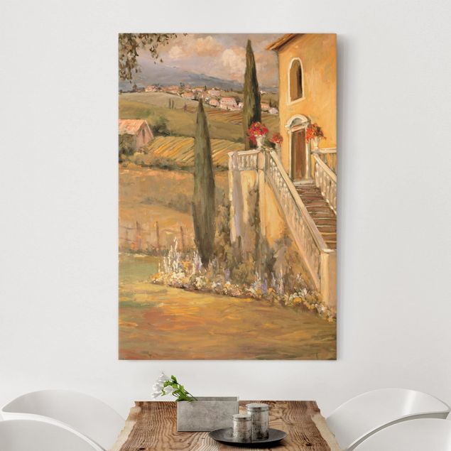 Canvas Italy Italian Countryside - Porch