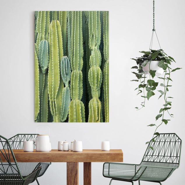 Flower print Cactus Wall