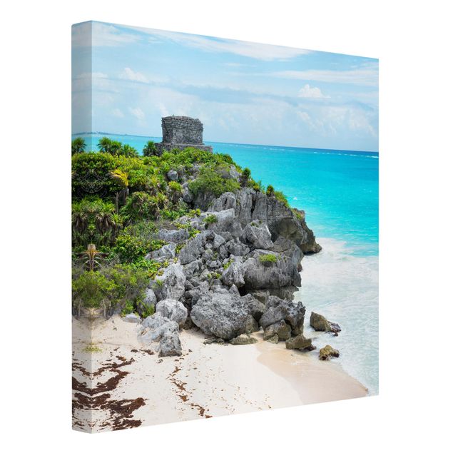 Sea prints Caribbean Coast Tulum Ruins