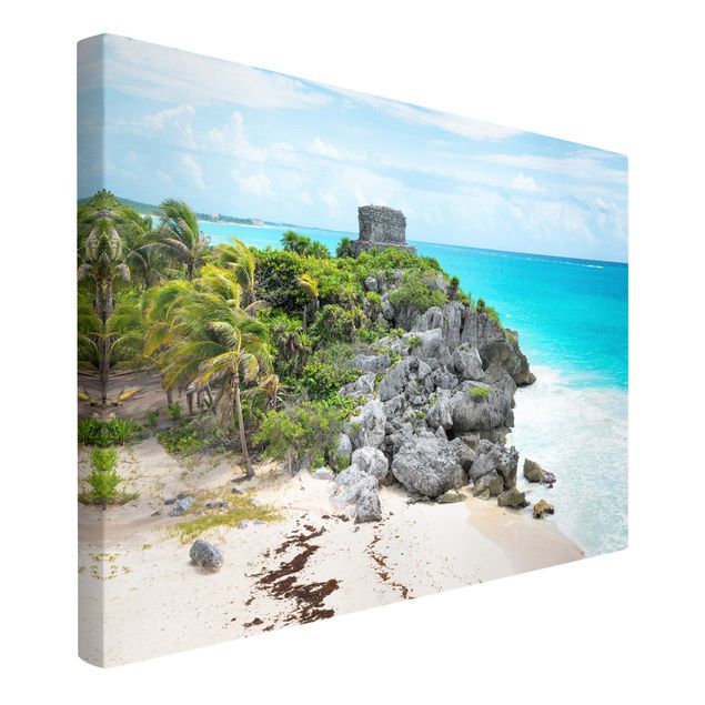 Sea prints Caribbean Coast Tulum Ruins