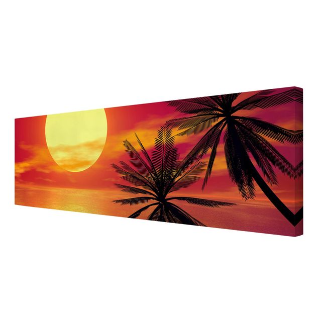 Sea prints Caribbean sunset
