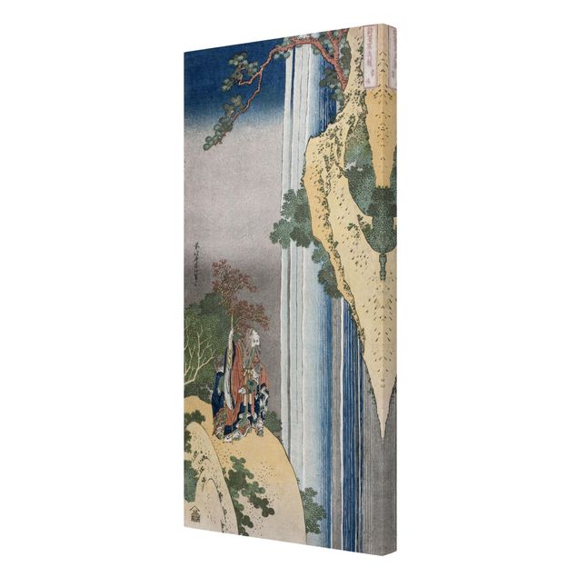 Canvas waterfall Katsushika Hokusai - The Poet Rihaku