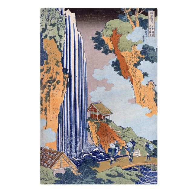 Canvas art Katsushika Hokusai - Ono Waterfall on the Kisokaidô