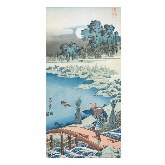 Canvas prints art print Katsushika Hokusai - Rice Carriers (Tokusagari)