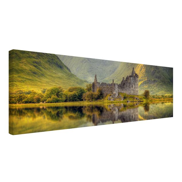 Landscape canvas wall art Kilchurn Castle in Scotland