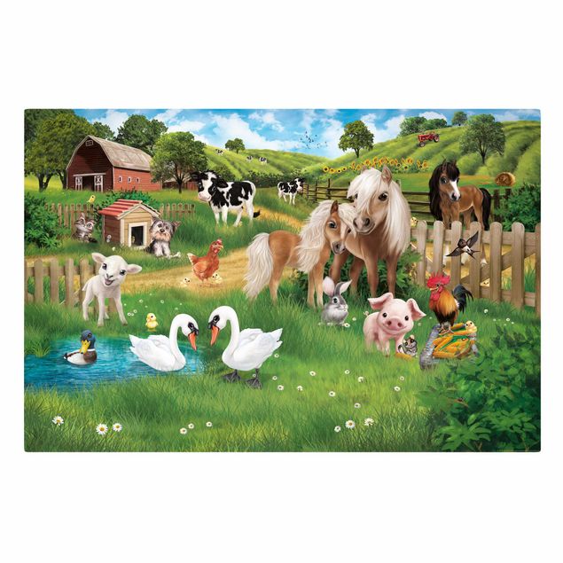 Dog canvas Animal Club International - The Animals On The Farm