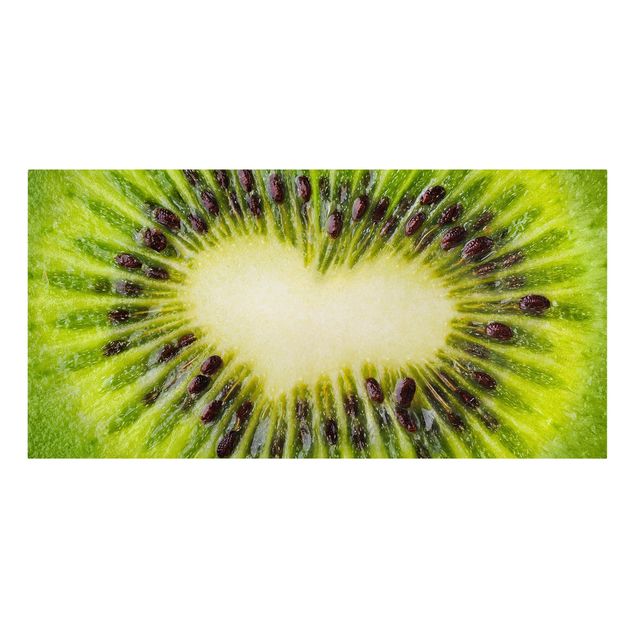 Canvas prints fruits and vegetables Kiwi Heart