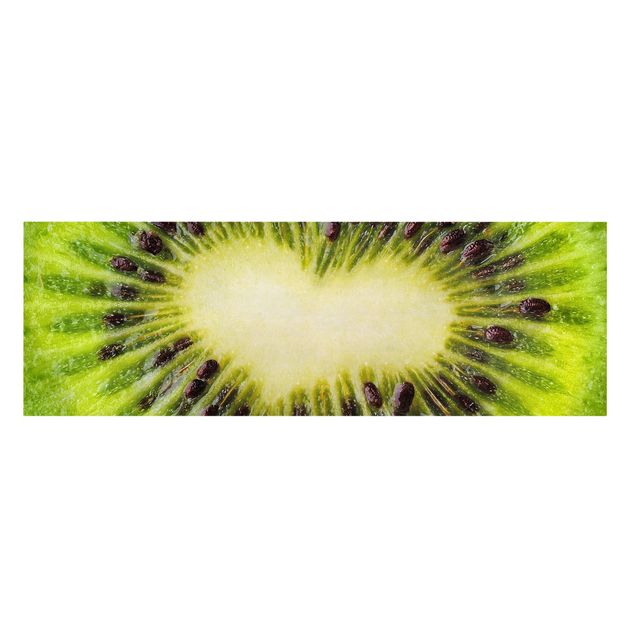 Canvas prints fruits and vegetables Kiwi Heart