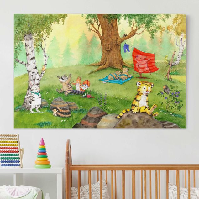 Tiger wall art Little Tiger - Camouflage Stripes For All