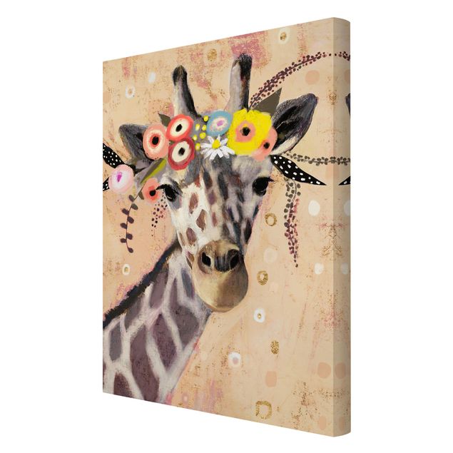 Animal canvas Klimt Giraffe