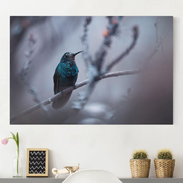 Canvas prints birds Hummingbird In Winter