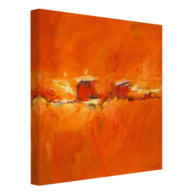 Abstract art prints Composition In Orange