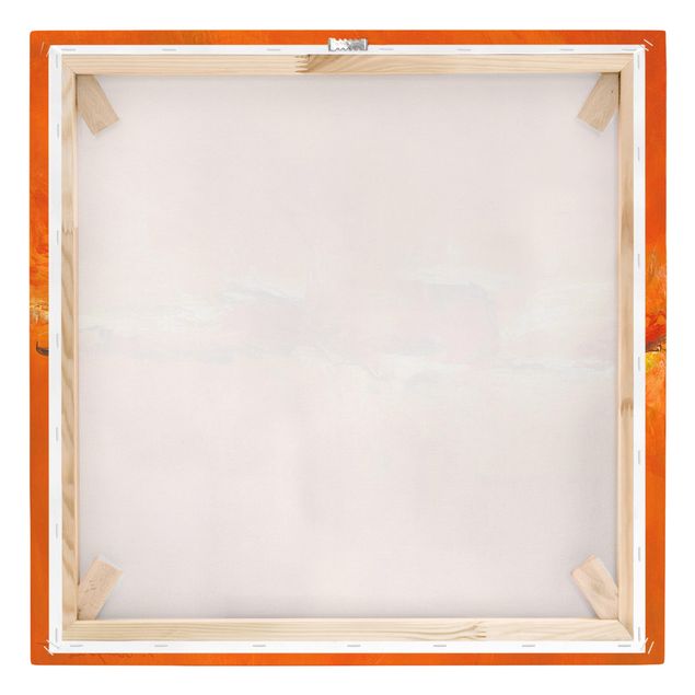 Canvas wall art Composition In Orange
