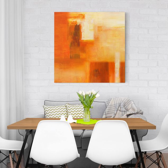Canvas prints art print Composition In Orange And Brown 02