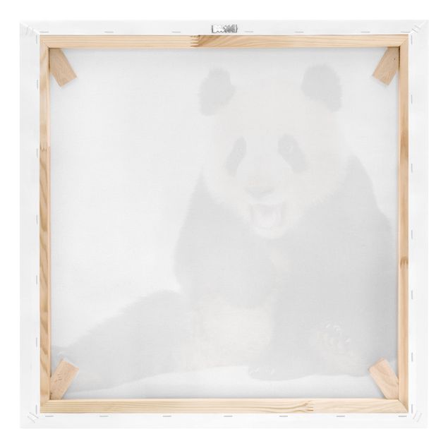 Canvas prints Laughing Panda