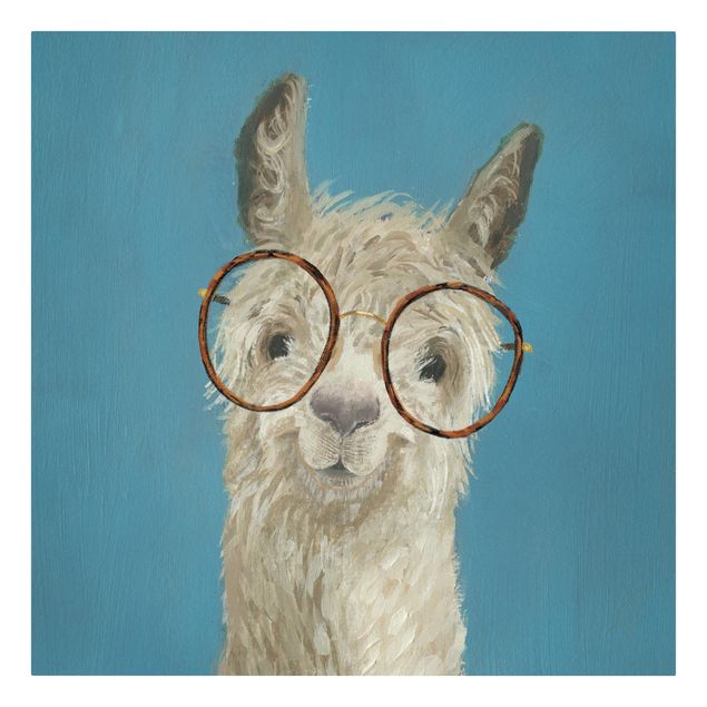 Canvas prints animals Lama With Glasses I