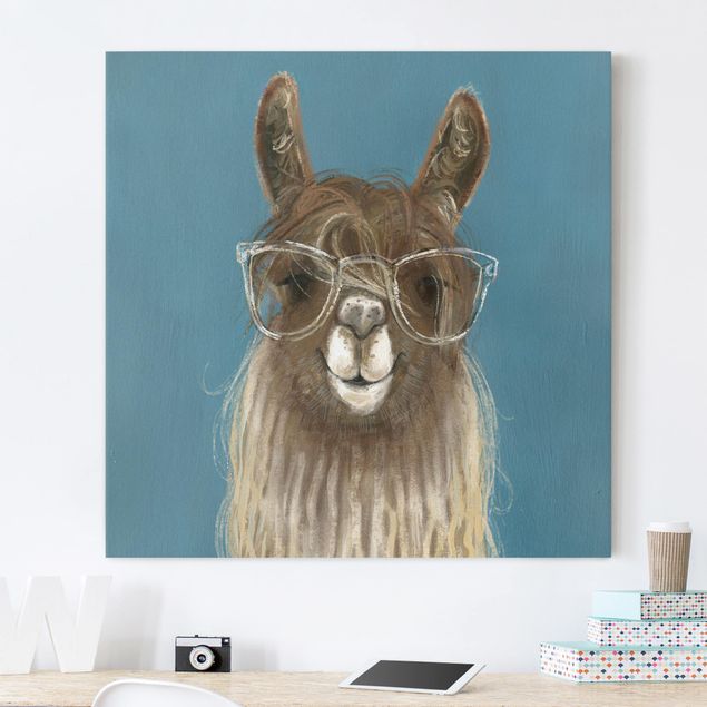 Kitchen Lama With Glasses III