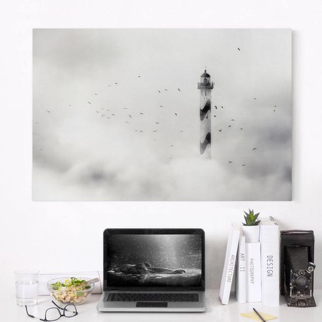 Landscape wall art Lighthouse In The Fog