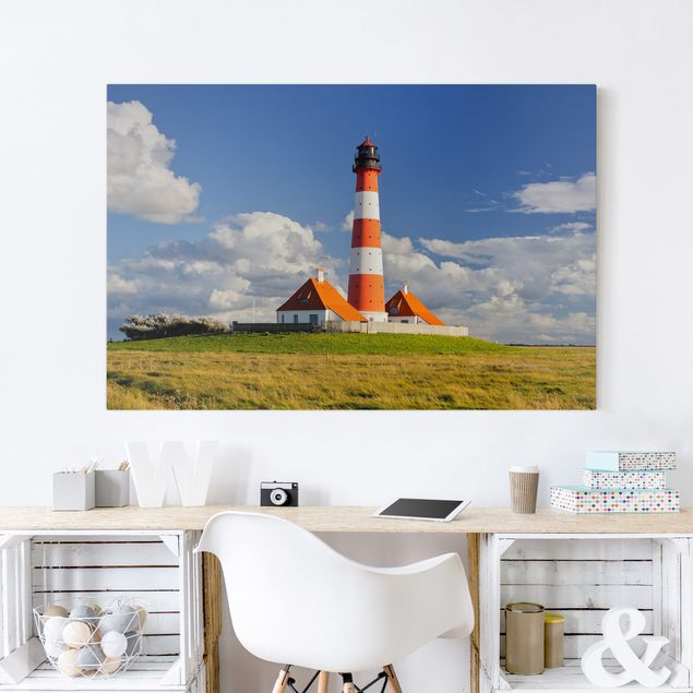 Prints landscape Lighthouse In Schleswig-Holstein