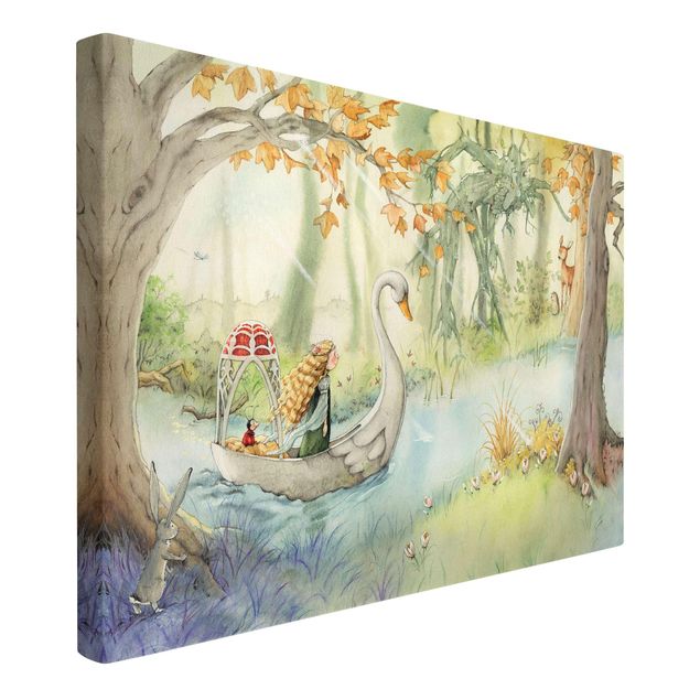 Prints Lilia the little Princess- The Swan Boat