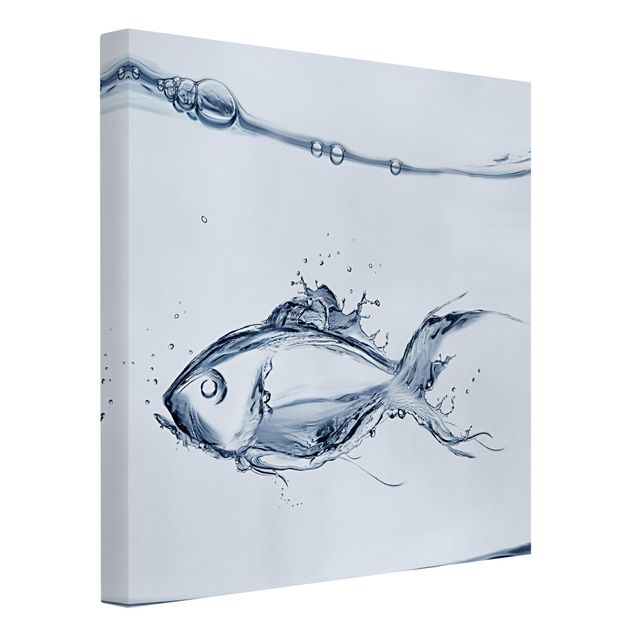 Animal canvas Liquid Silver Fish