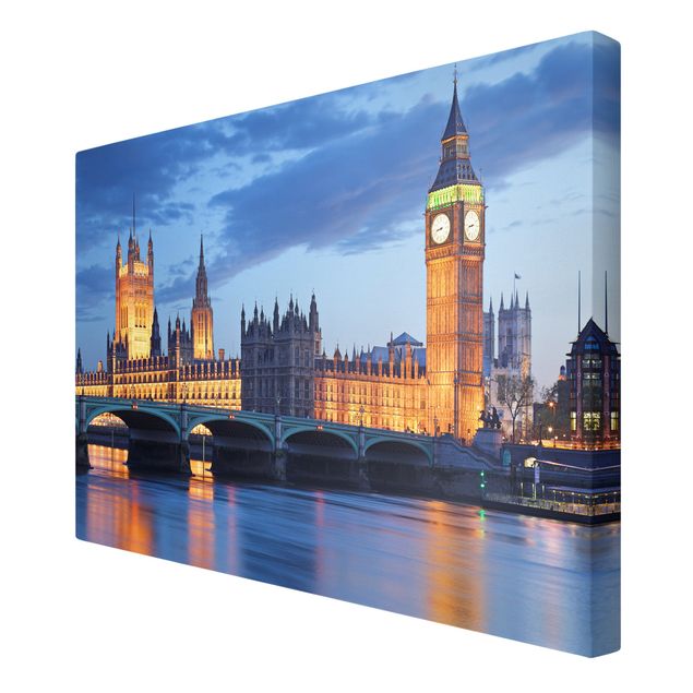 Canvas prints architecture London At Night