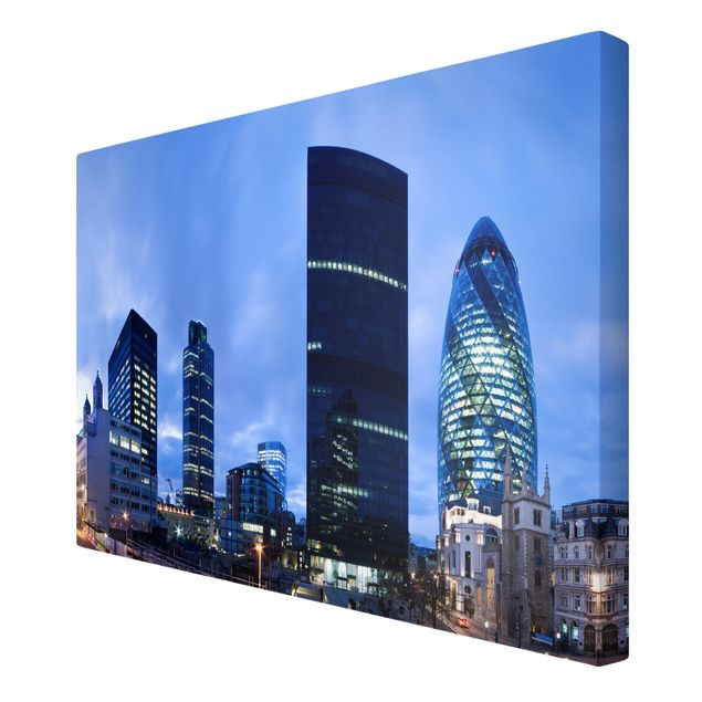 Skyline canvas print London Financial District