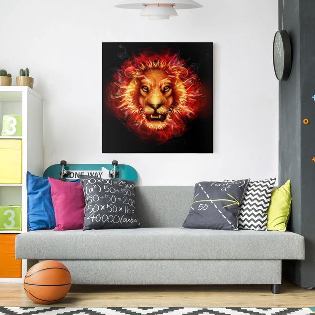 Lion canvas art Lord Of Fire
