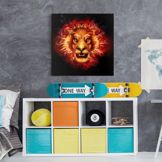 Lion wall art Lord Of Fire