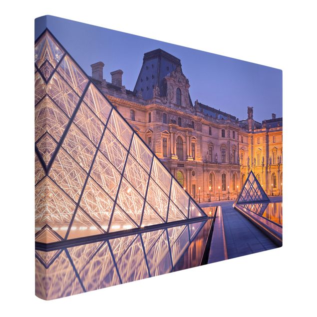 Contemporary art prints Louvre Paris At Night