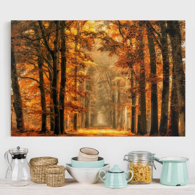 Kitchen Enchanted Forest In Autumn