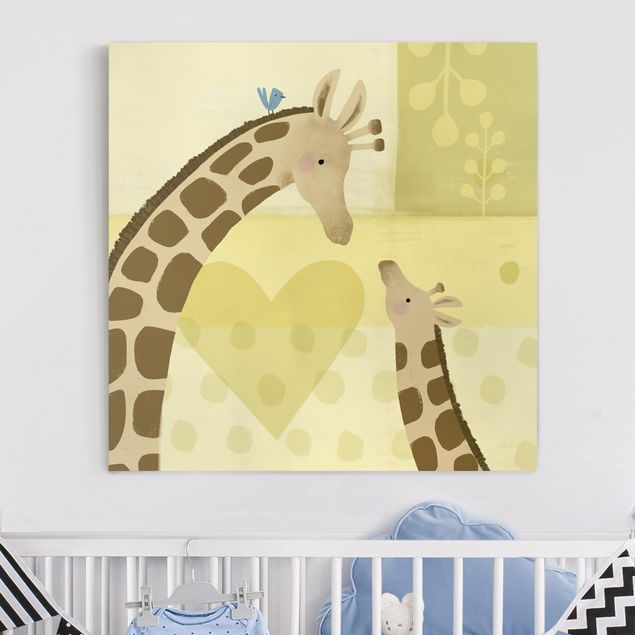 Giraffe canvas Mum And I - Giraffes
