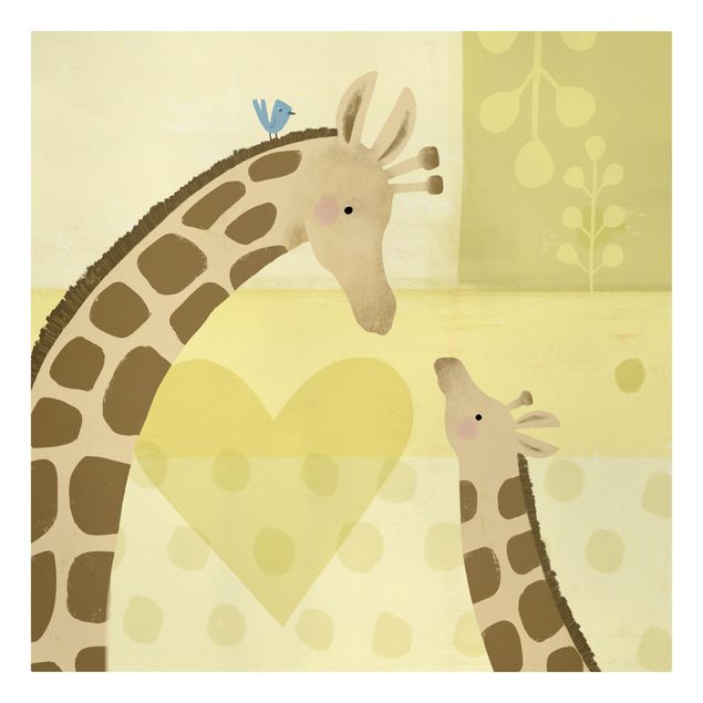 Nursery wall art Mum And I - Giraffes