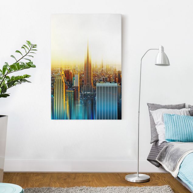 Canvas New York Manhattan Abstract