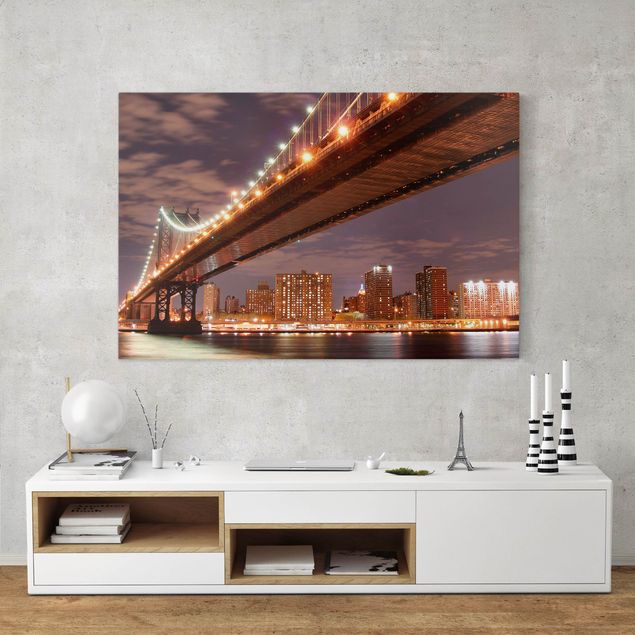 New York canvas art Manhattan Bridge