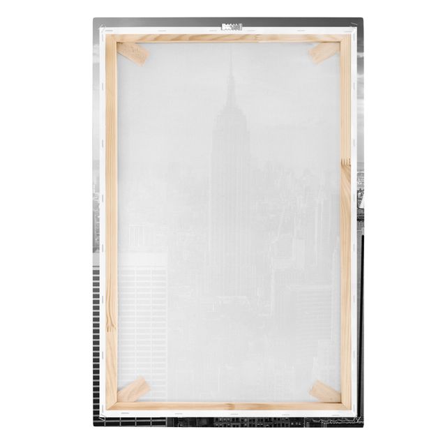 Black and white art Manhattan Skyline