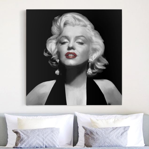 Vintage wall art Marilyn With Red Lips