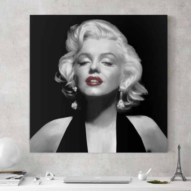 Kitchen Marilyn With Red Lips