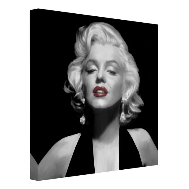 Retro photo prints Marilyn With Red Lips