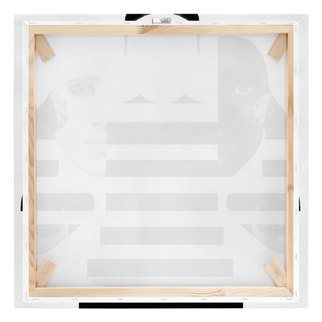 Canvas wall art Masks in Black and White